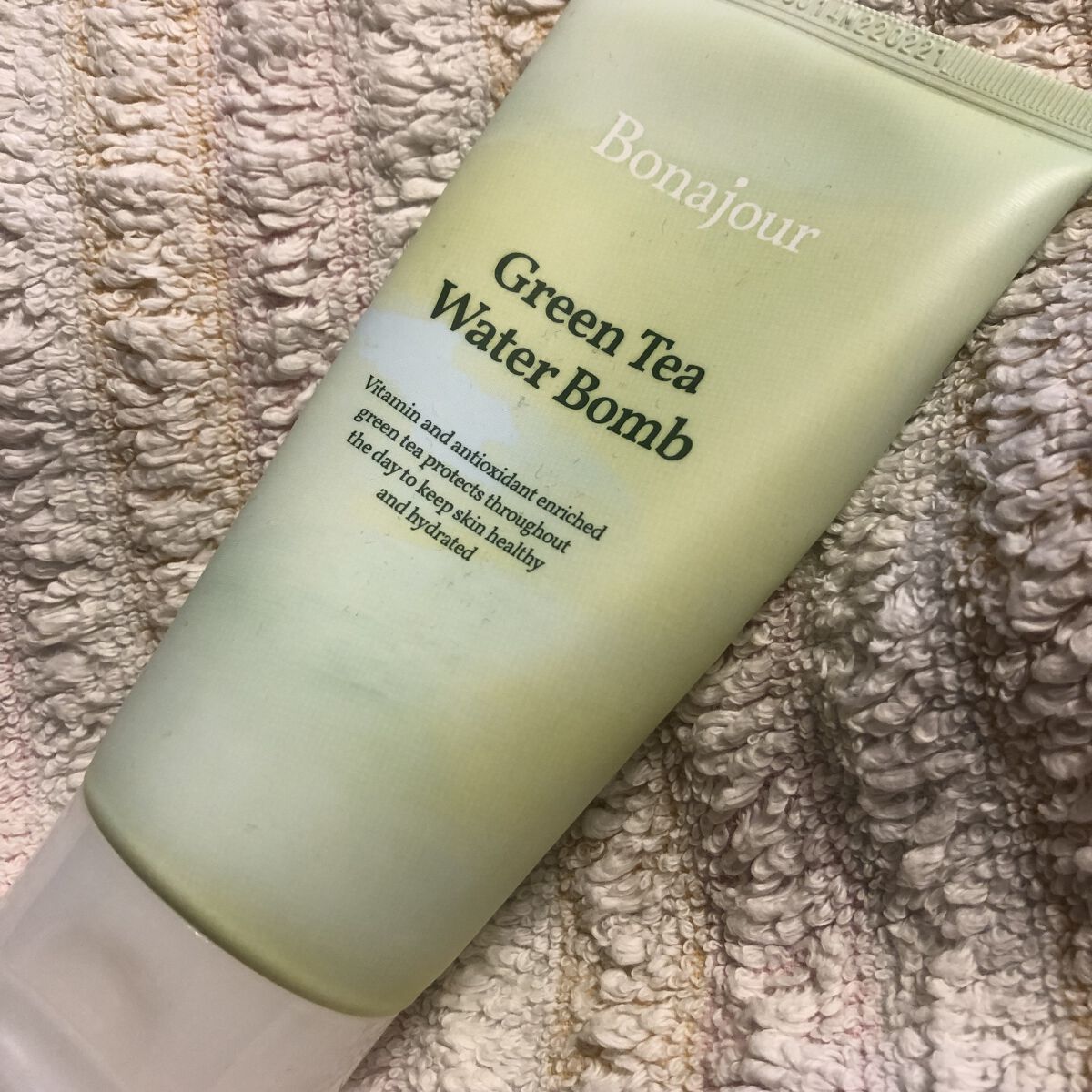 グリーンティーウォーターボム/Bonajour/フェイスクリームを使ったクチコミ（1枚目）