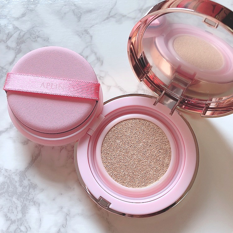 ピンクティーツリーカバーアップグロウクッション/APLIN/クッションファンデーションを使ったクチコミ（2枚目）