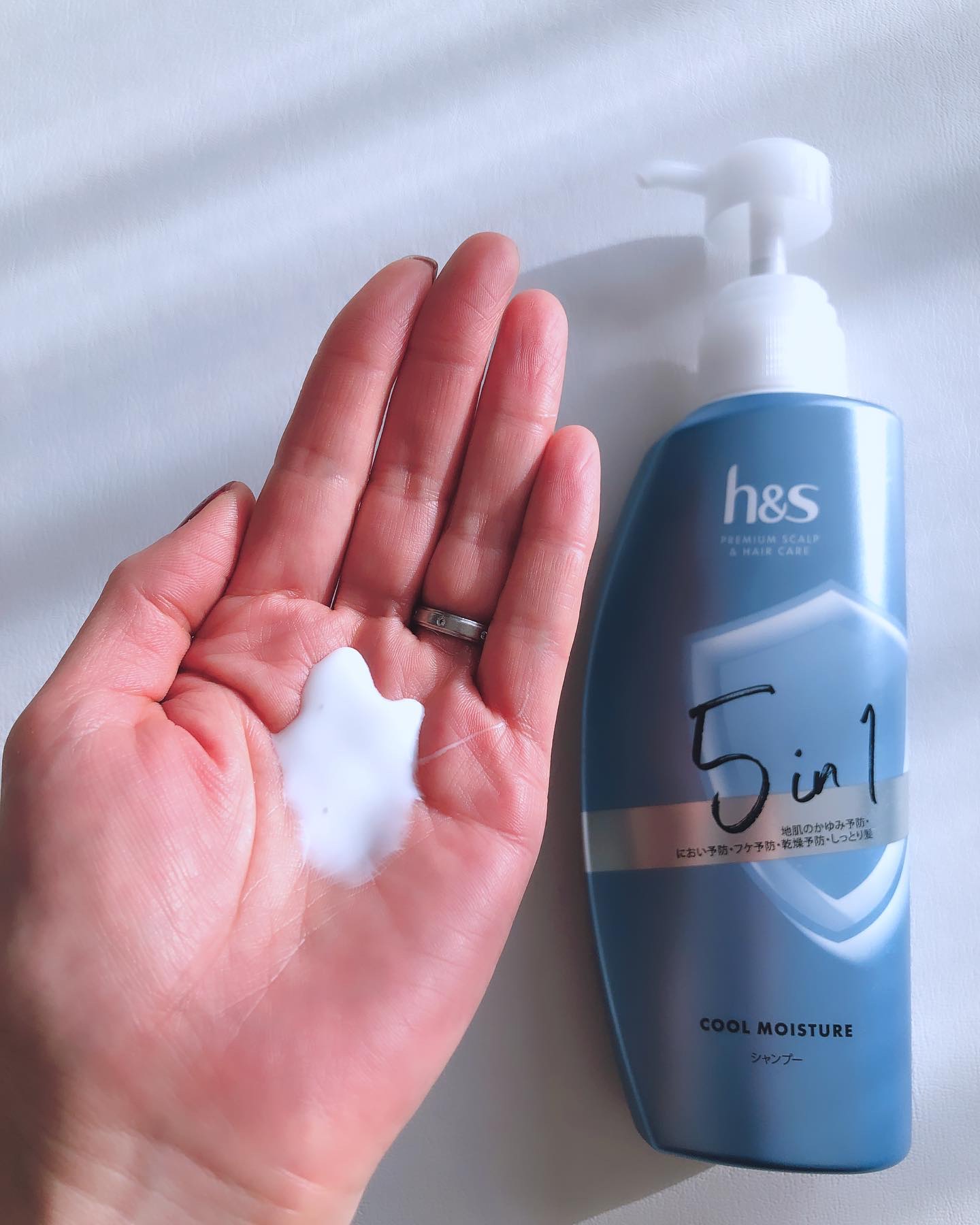 5in1クールモイスチャーシャンプー/コンディショナー/h&s/市販シャンプーを使ったクチコミ（2枚目）
