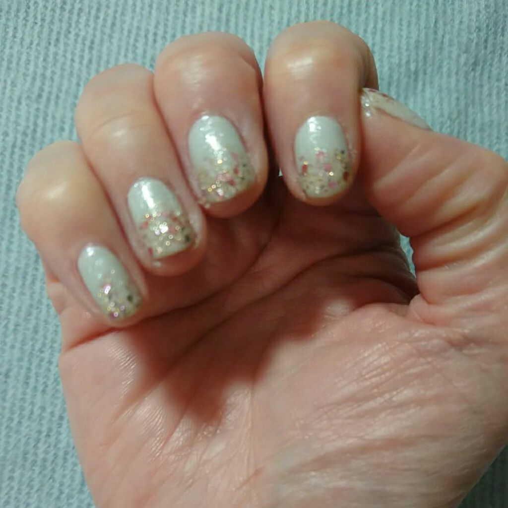 ガラスドロップジェルコート/MAJOLICA MAJORCA/ネイルトップコートを使ったクチコミ（3枚目）