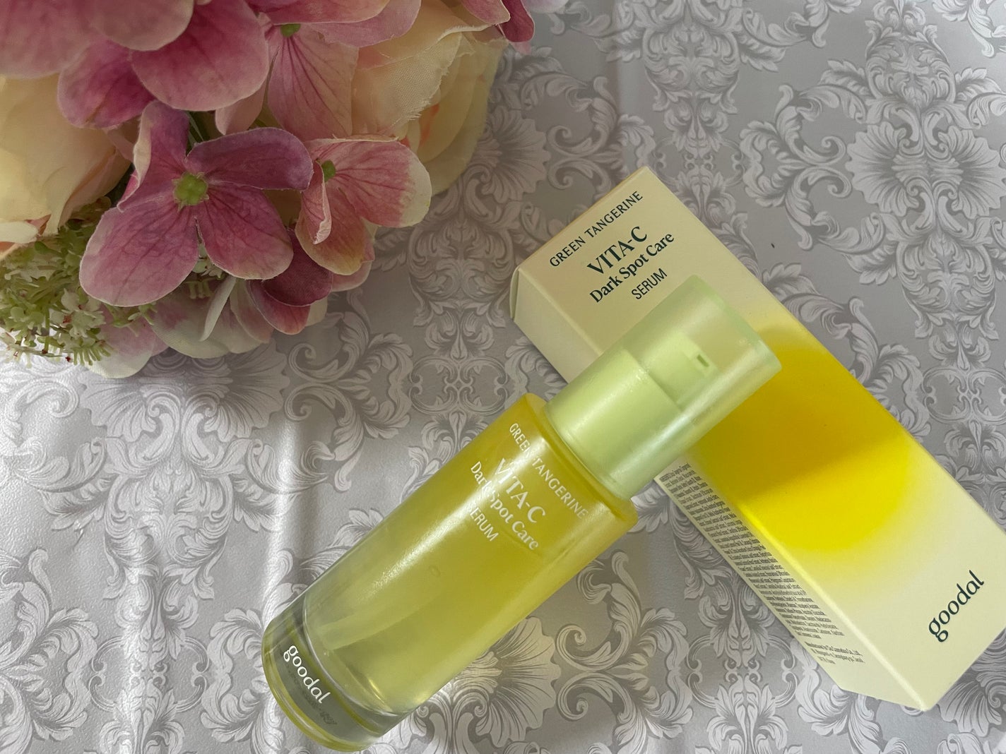 グリーンタンジェリン ビタC ダークスポットケアセラム/goodal/美容液を使ったクチコミ(3枚目)