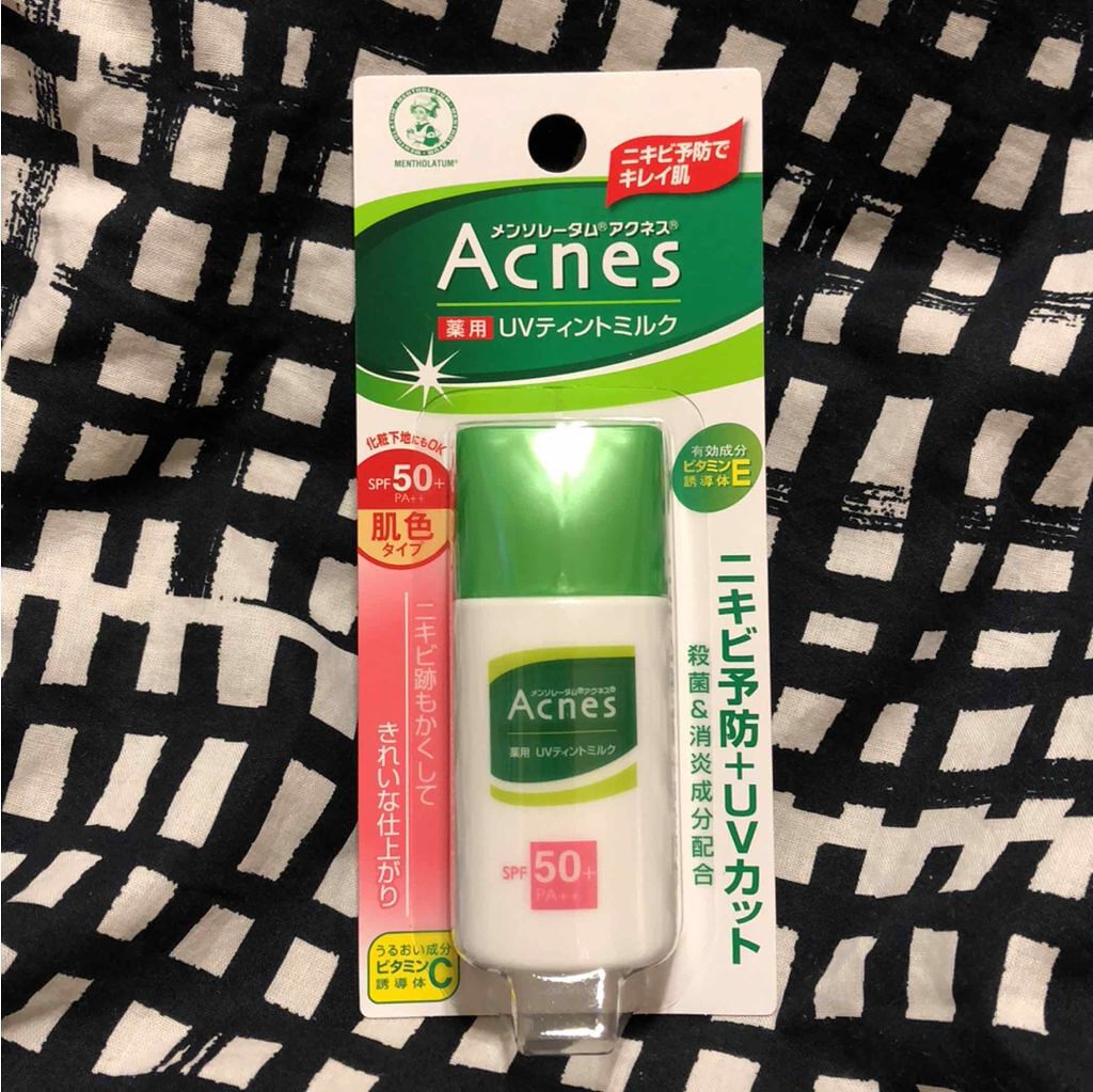 薬用スムースベースUVミルク/メンソレータム アクネス/化粧下地を使ったクチコミ（1枚目）