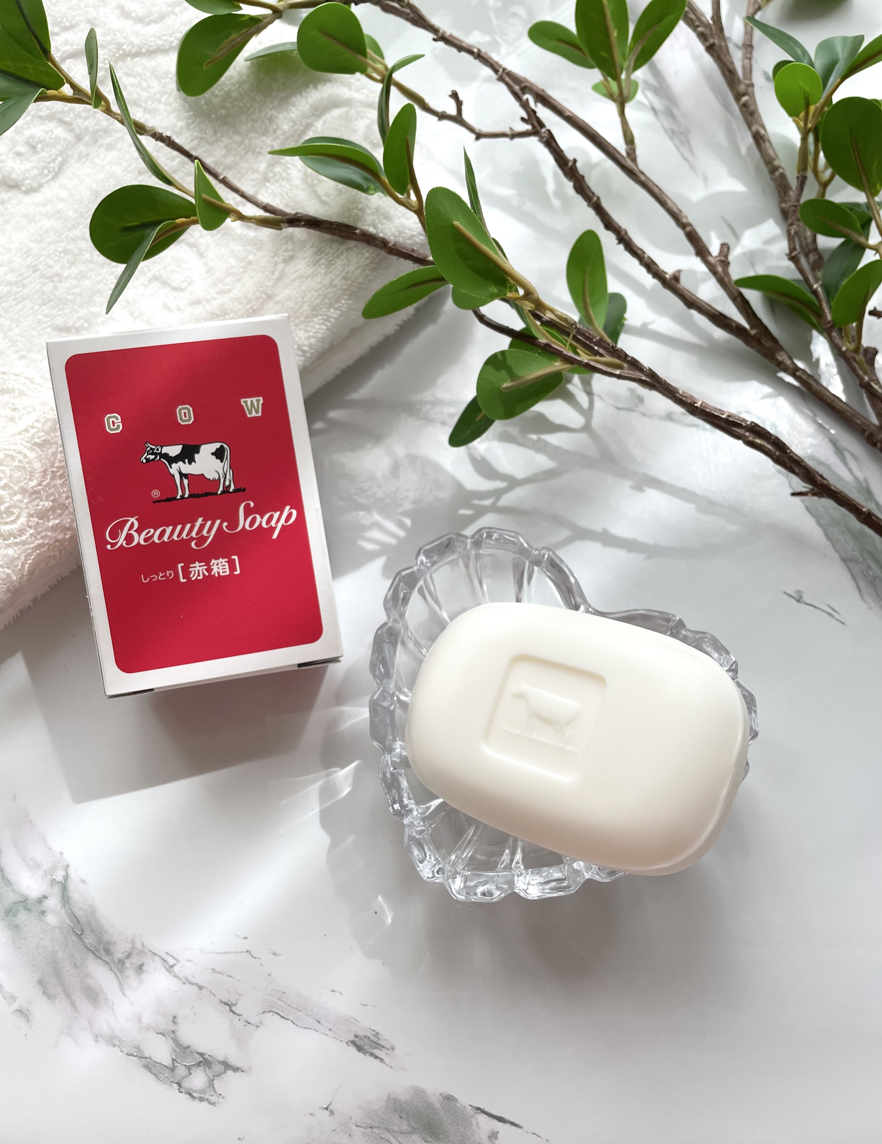 赤箱 (しっとり)/カウブランド/洗顔石鹸を使ったクチコミ（2枚目）