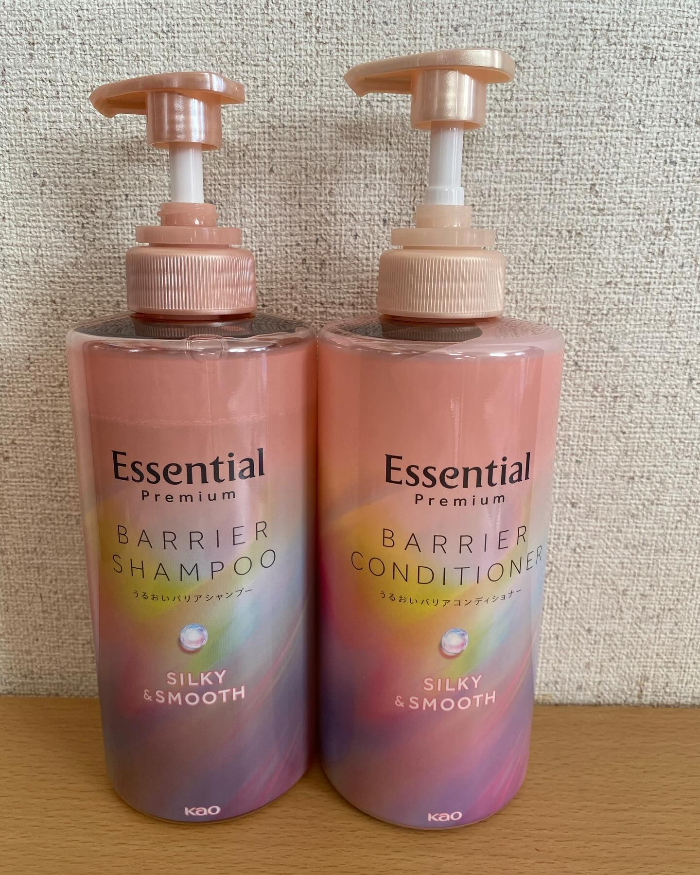 エッセンシャルプレミアム バリアシャンプー・コンディショナー シルキー＆スムース/エッセンシャル/市販シャンプーを使ったクチコミ（1枚目）