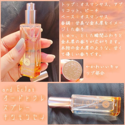 オードトワレスプレーキンモクセイ/and Eclat/香水(レディース)を使ったクチコミ(2枚目)