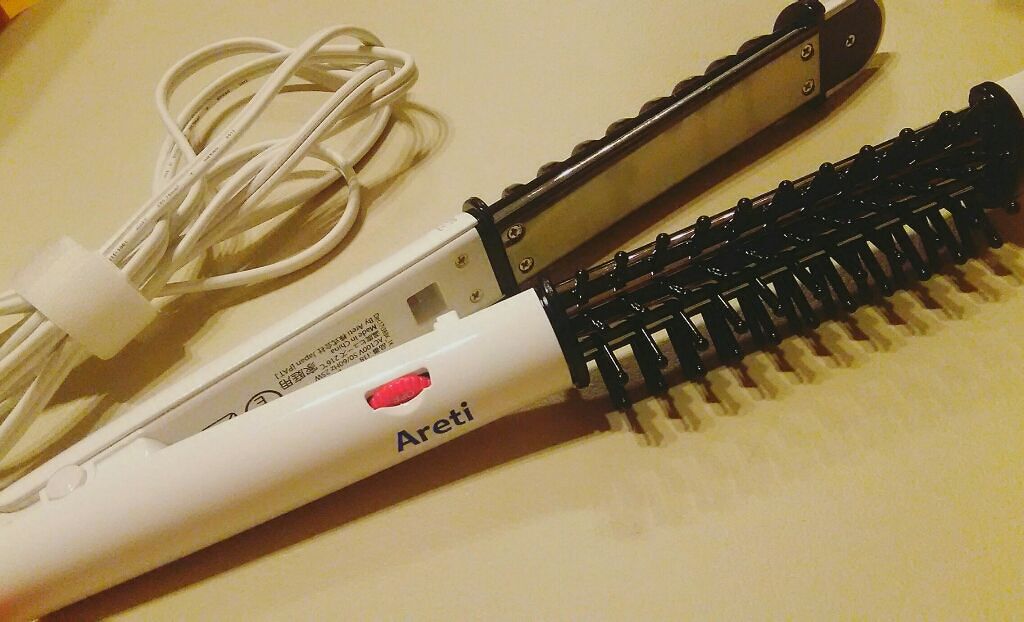 マイナスイオン オールインワン ヘアアイロン(カール、ロールブラシ、ストレート) ART.i38/Areti./その他ヘアアイロンを使ったクチコミ(1枚目)
