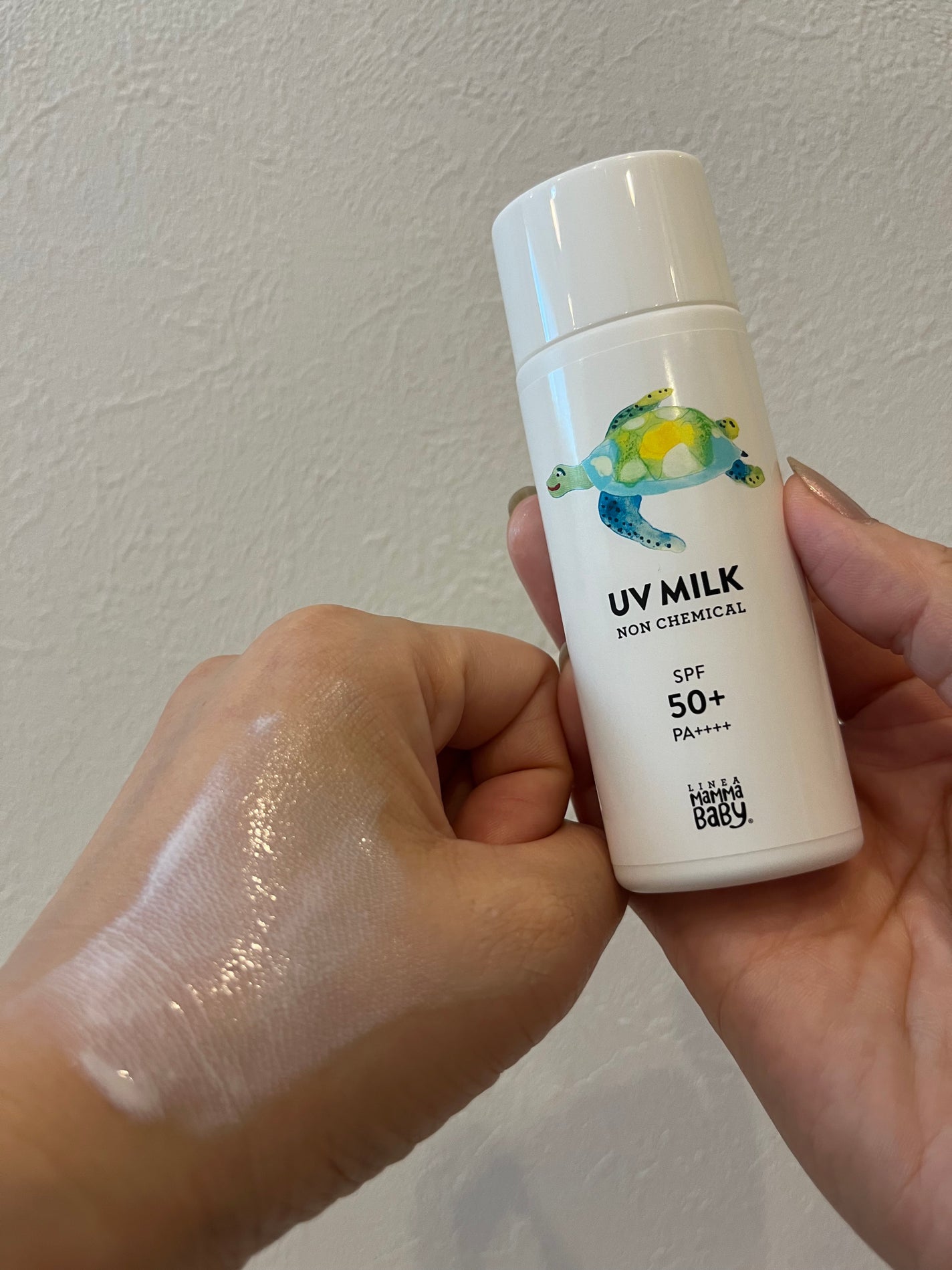 ノンケミカルUVミルク SPF50+ / PA++++/MammaBaby/日焼け止めミルクを使ったクチコミ(1枚目)