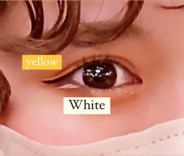 EYE OPENING LINER YELLOW/UZU BY FLOWFUSHI/リキッドアイライナーを使ったクチコミ（2枚目）