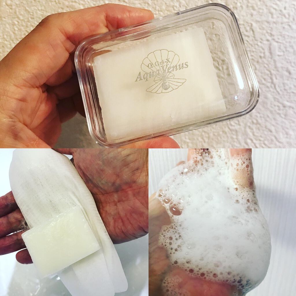 ピュアモイスチャーソープ/アクアヴィーナス/洗顔石鹸を使ったクチコミ(1枚目)
