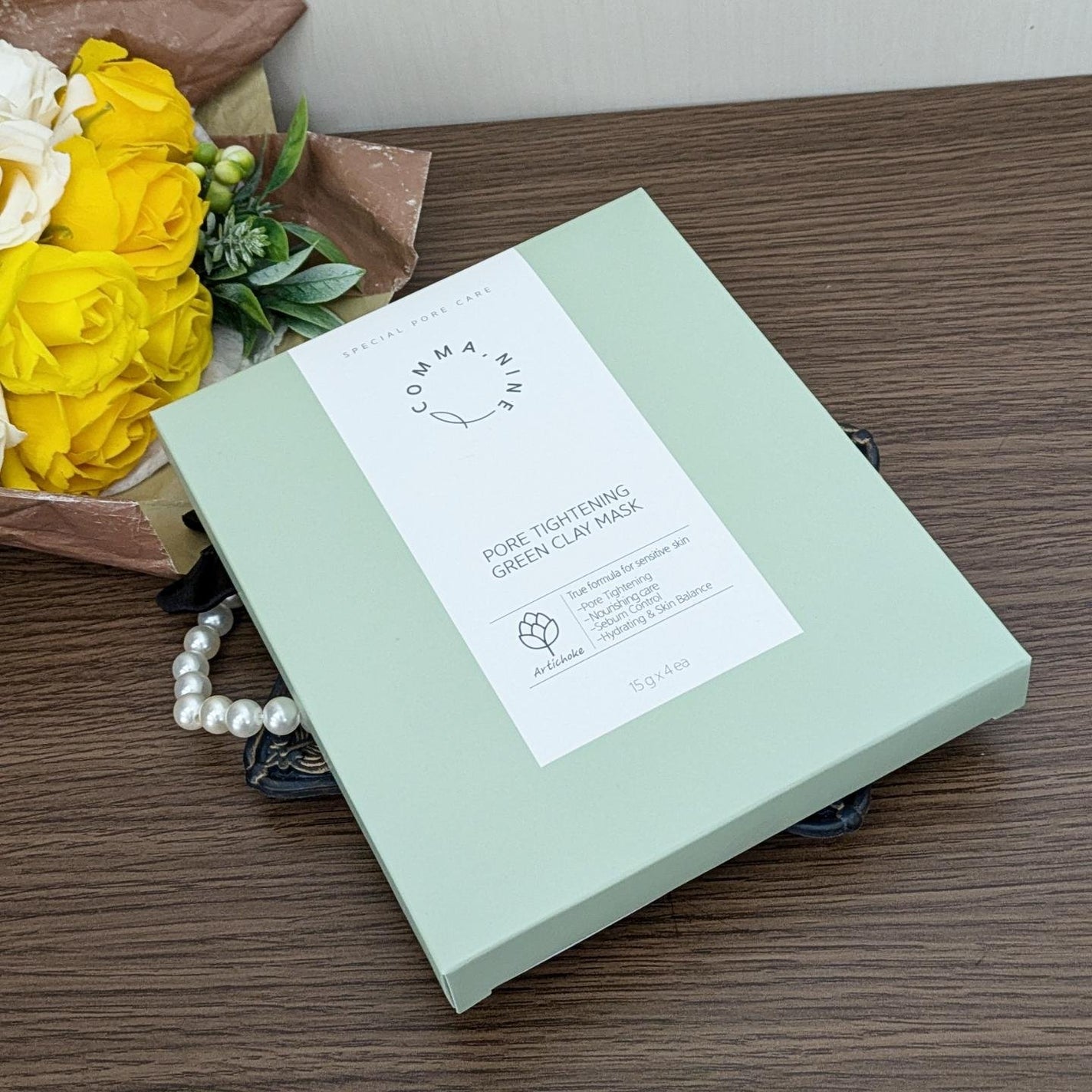 ポアタイトニンググリーンクレイマスク/COMMANINE/シートマスク・パックを使ったクチコミ(2枚目)