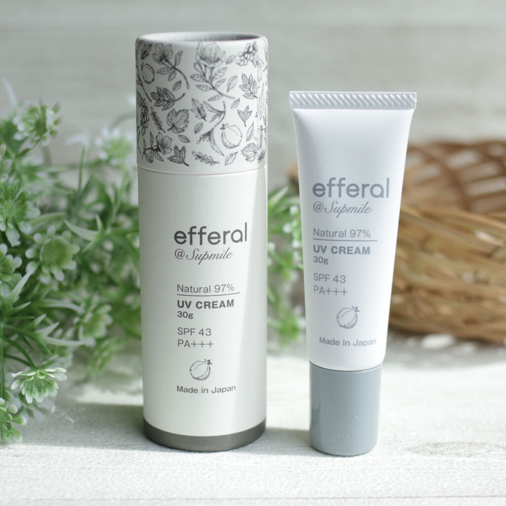 ナチュラルUVケアクリーム/efferal/日焼け止めクリームを使ったクチコミ（1枚目）