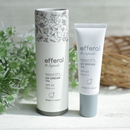 ナチュラルUVケアクリーム/efferal/日焼け止めクリームを使ったクチコミ(1枚目)