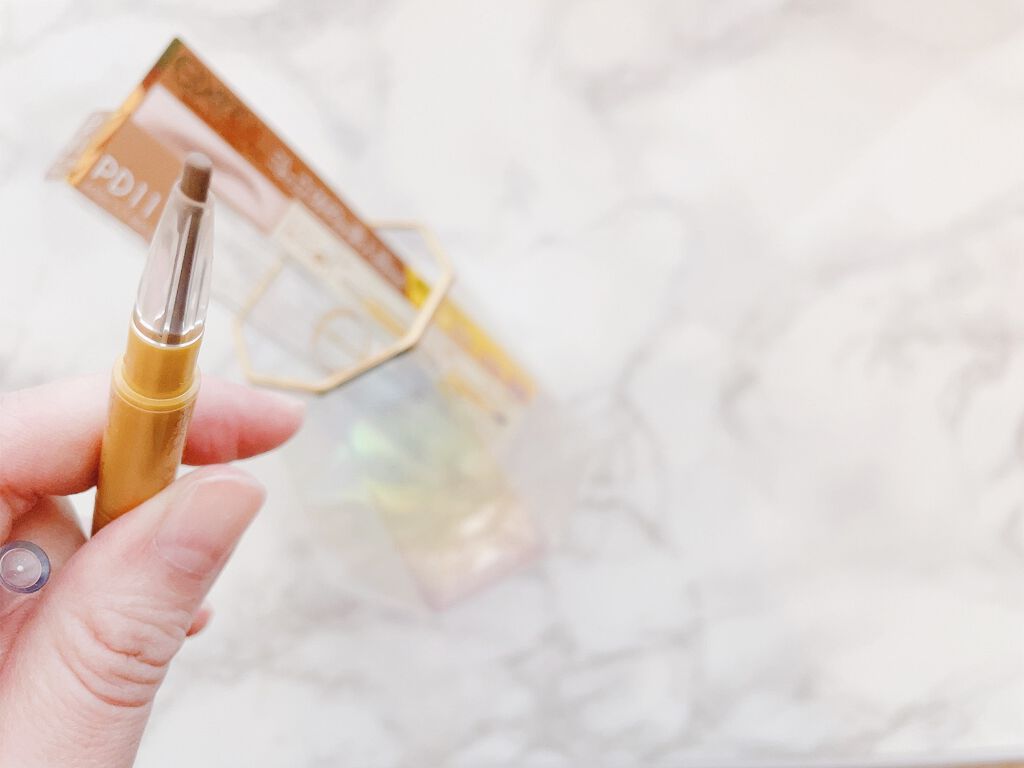 パウダー＆ペンシル　アイブロウＥＸ PD11 アプリコットブラウン/excel/アイブロウペンシルを使ったクチコミ（3枚目）