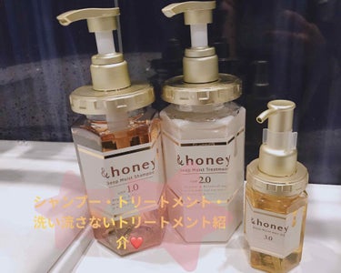 ディープモイスト シャンプー1.0／ヘアトリートメント2.0/&honey/シャンプー・コンディショナーを使ったクチコミ（1枚目）