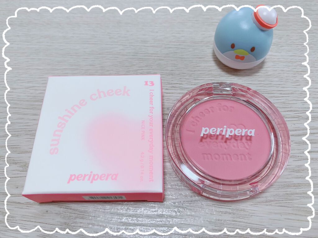 ピュア ブラッシュド サンシャイン チーク/PERIPERA/パウダーチークを使ったクチコミ（1枚目）