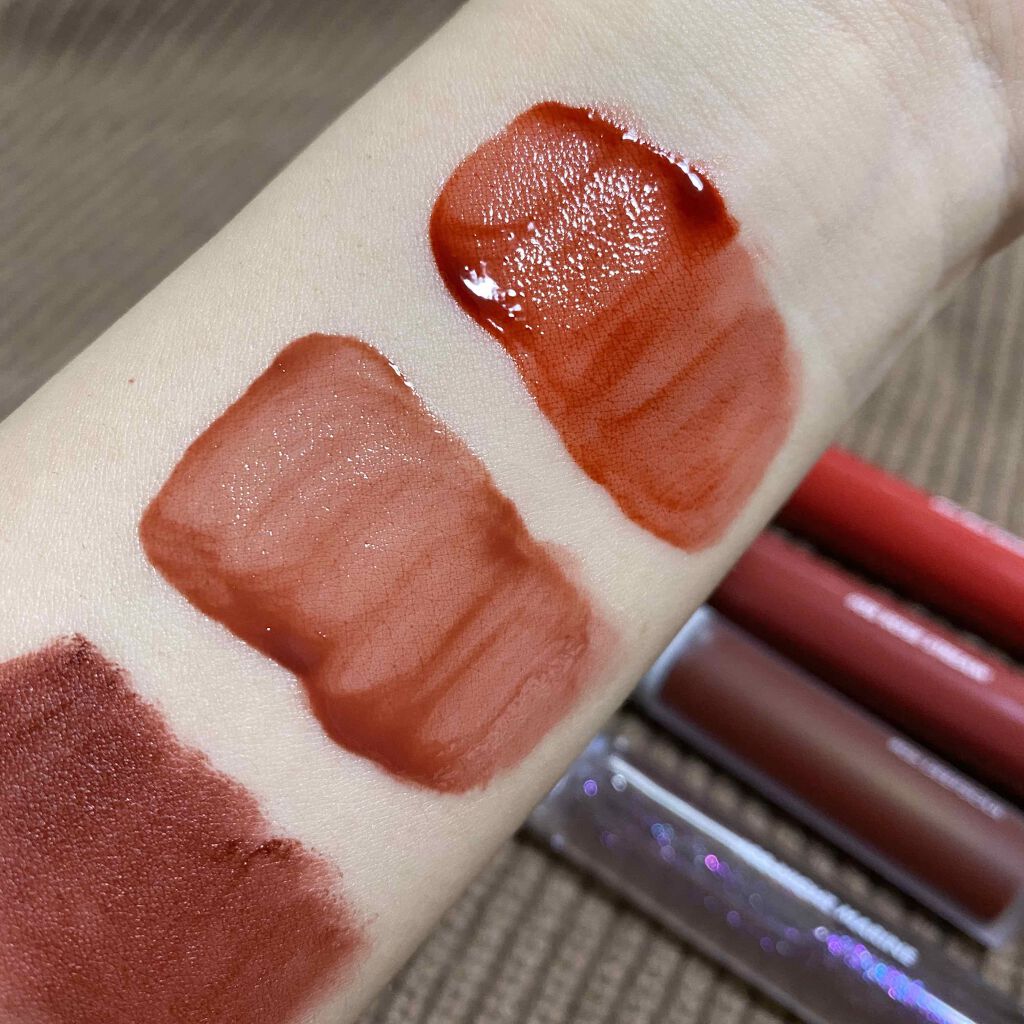 グラスティングウォーターグロス/rom&nd/リップグロスを使ったクチコミ（3枚目）