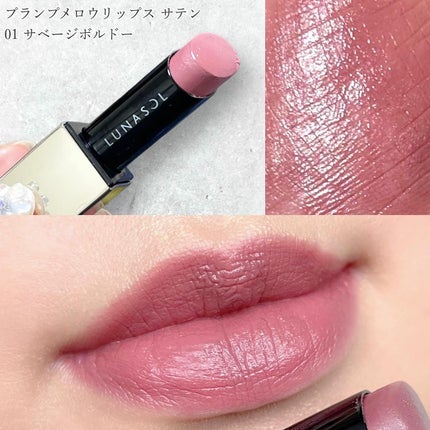 プランプメロウリップス サテン/LUNASOL/口紅を使ったクチコミ(3枚目)