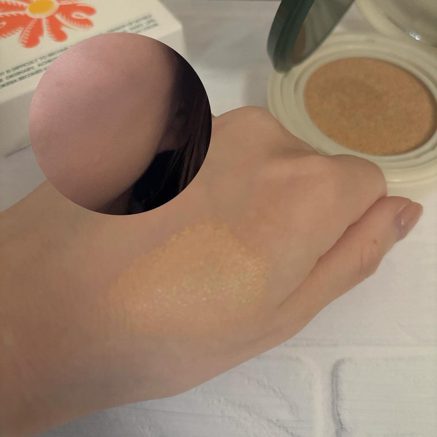 スキンエンハンサー コンパクトクッション(グロー)/BROOKESIA/クッションファンデーションを使ったクチコミ(3枚目)