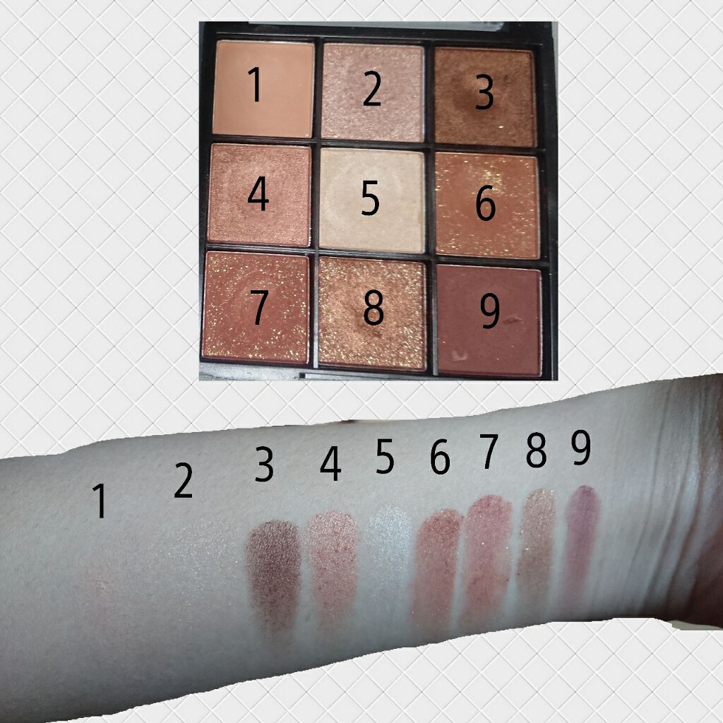 UR GLAM BLOOMING EYE COLOR PALETTE/U R GLAM/アイシャドウパレットを使ったクチコミ(2枚目)