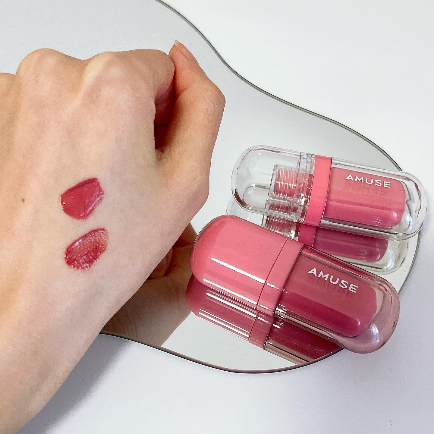 ジェルフィットティント/AMUSE/リップティントを使ったクチコミ（2枚目）