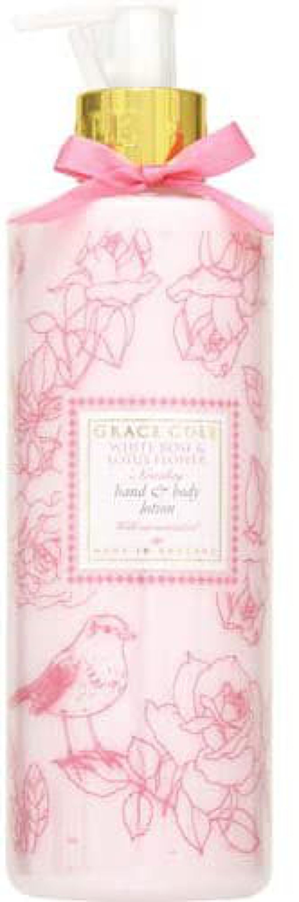 グレースコール フローラルコレクション ハンド＆ボディローション ホワイトローズ＆ロータスフラワー