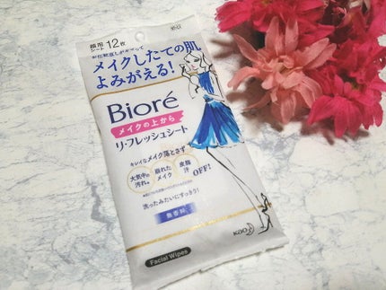 メイクの上からリフレッシュシート/ビオレ/フェイスシートを使ったクチコミ(1枚目)