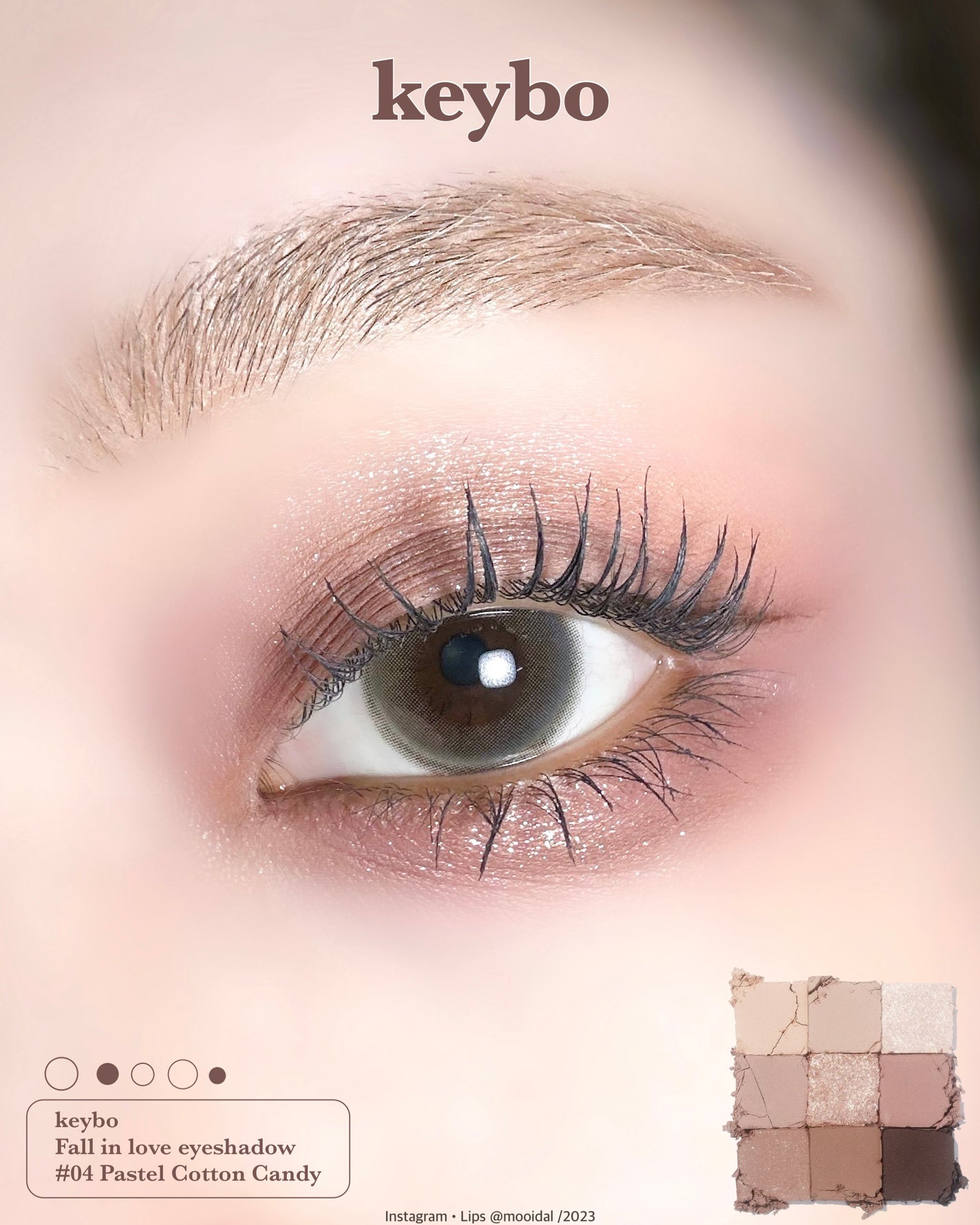 KEYBO FALL IN LOVE SHADOW PALETTE/keybo/アイシャドウパレットを使ったクチコミ(1枚目)