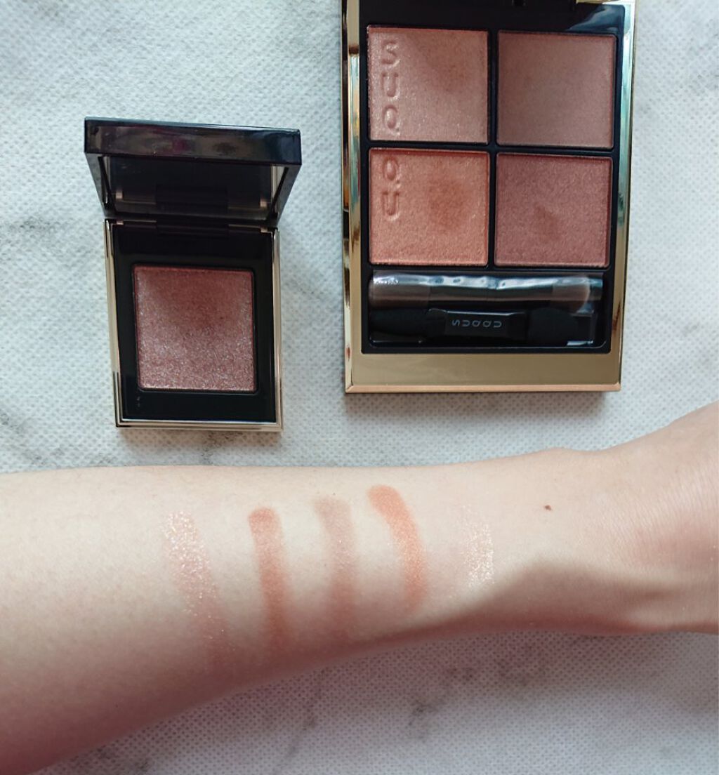 トーン タッチ アイズ 109 陽雫 -YOUSHIZUKU＜限定色＞/SUQQU/単色アイシャドウを使ったクチコミ（3枚目）