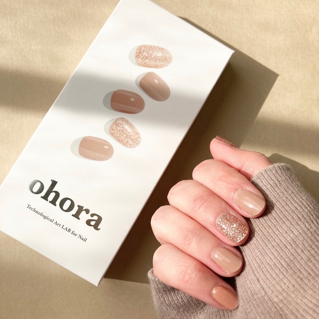 セミキュアジェルネイル(ハンド)/ohora/ネイルシールを使ったクチコミ(1枚目)