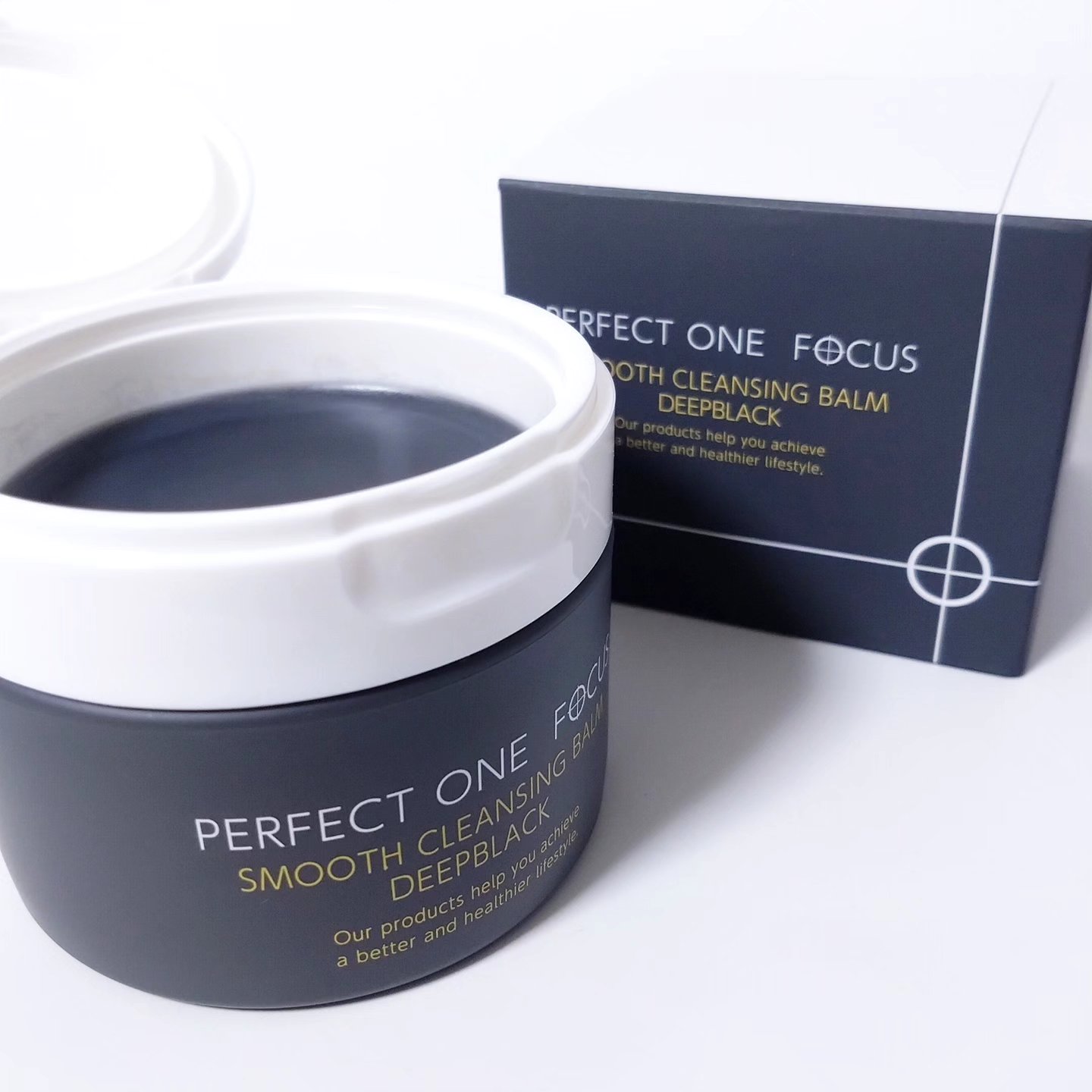 パーフェクトワンフォーカス スムースクレンジングバーム ディープブラック/PERFECT ONE  FOCUS/クレンジングバームを使ったクチコミ（2枚目）