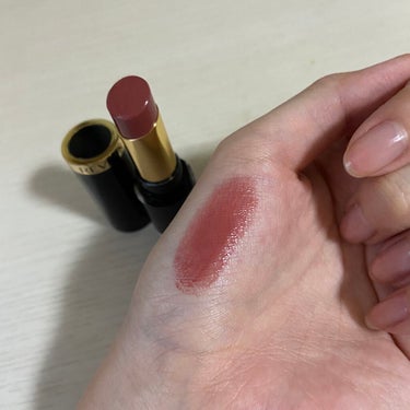 レブロン スーパー ラストラス グラス シャイン リップスティック 008 ラム レーズン/REVLON/口紅を使ったクチコミ（3枚目）