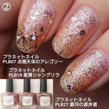 ネイルポリッシュ PLB18 星屑シャングリラ【旧】/PLANET NAIL/マニキュアを使ったクチコミ（3枚目）