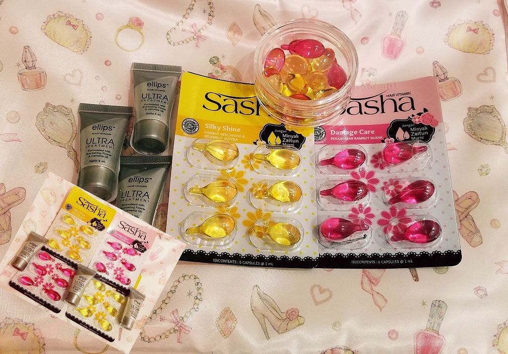 ヘアビタミン イエロー（シルキーシャイン）/Sasha/ヘアオイルを使ったクチコミ（2枚目）