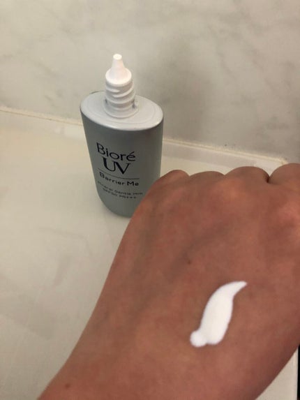 ビオレUV バリア・ミー ミネラルジェントルミルク/ビオレ/日焼け止めミルクを使ったクチコミ(4枚目)