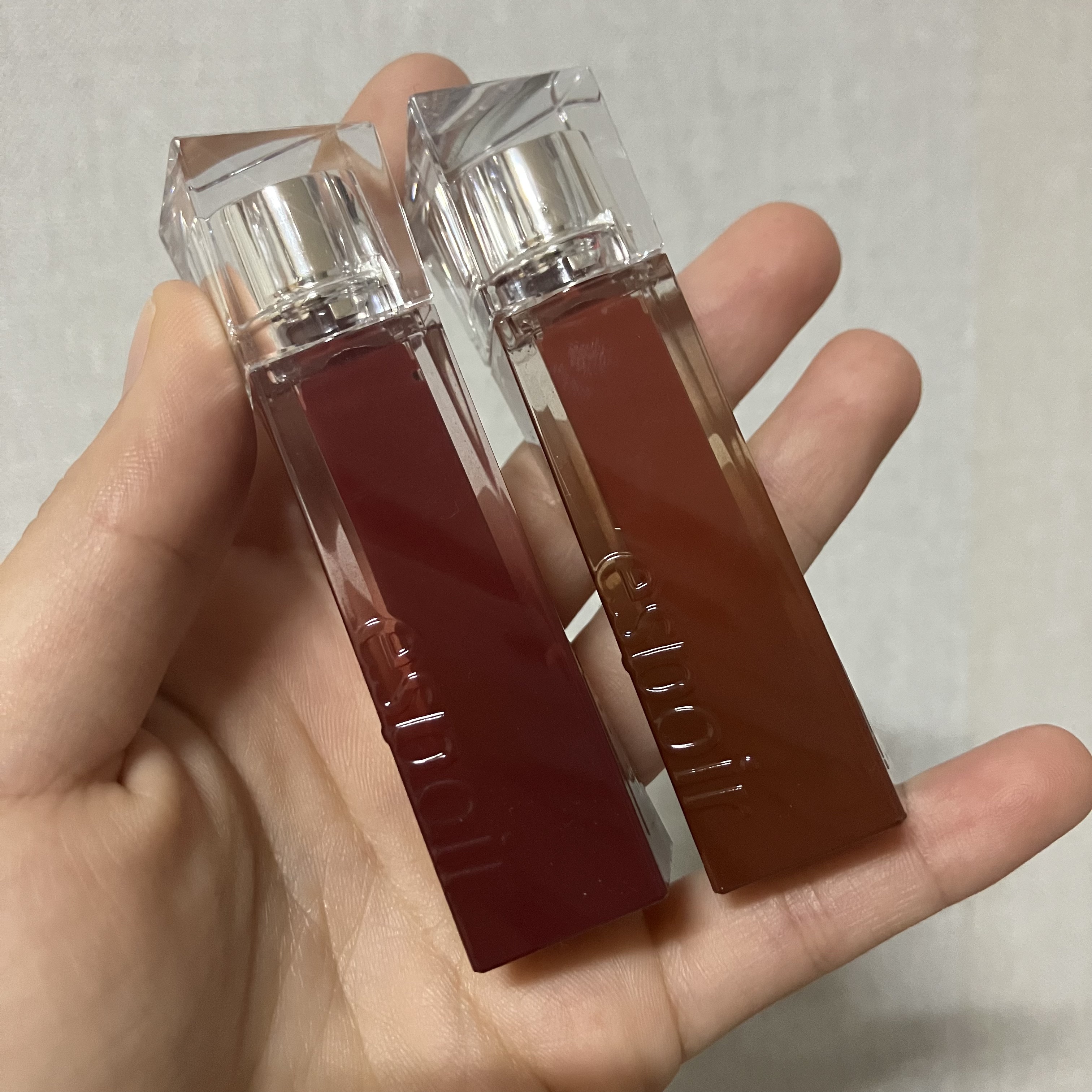 クチュールリップティントグレイズ スモークド/espoir/リップティントを使ったクチコミ（2枚目）