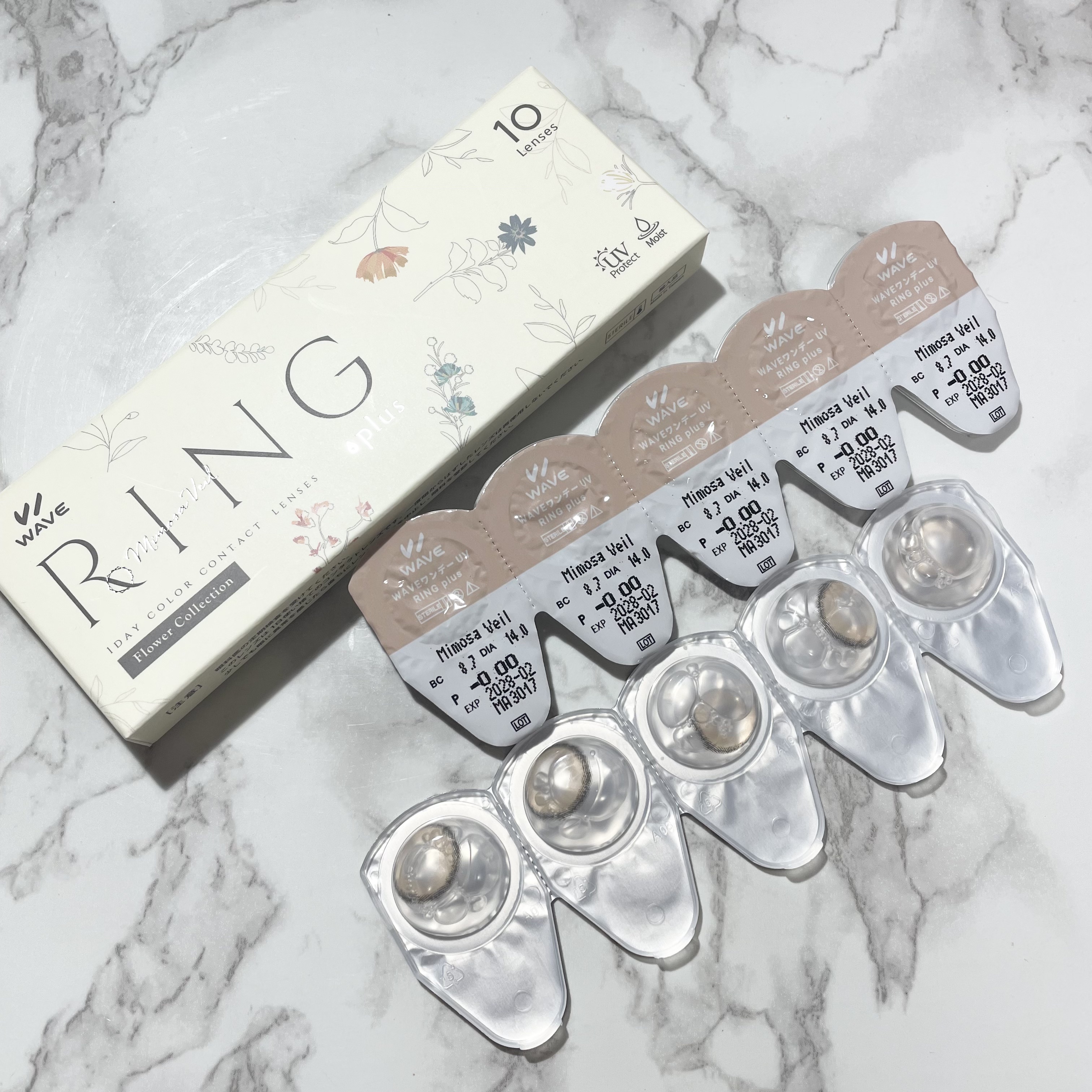 WAVEワンデー UV リング プラス フラワーコレクション/WAVE/ワンデー（１DAY）カラコンを使ったクチコミ（2枚目）