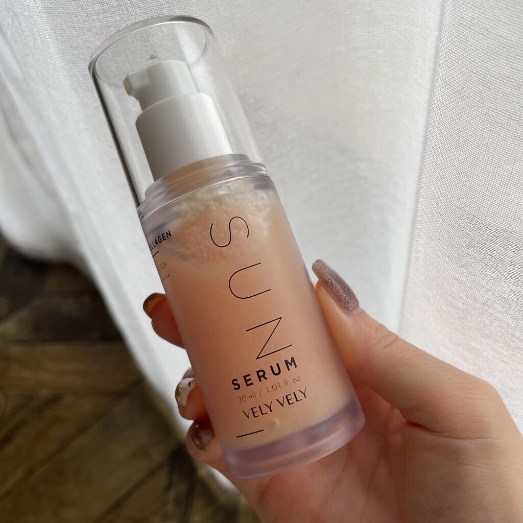 ハリケアコラーゲンサンセラム/VELY VELY/日焼け止めジェルを使ったクチコミ（1枚目）