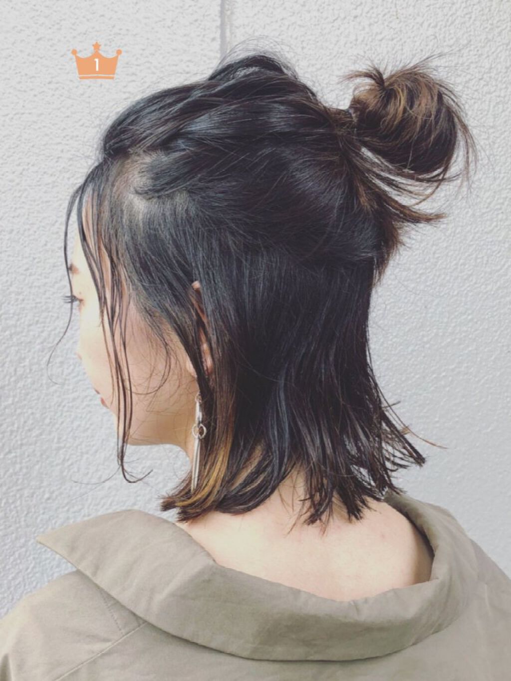 倖耶 on LIPS 「前髪なしのボブの方ー!このだんごを作ると、とても可愛く見える!..」(1枚目)