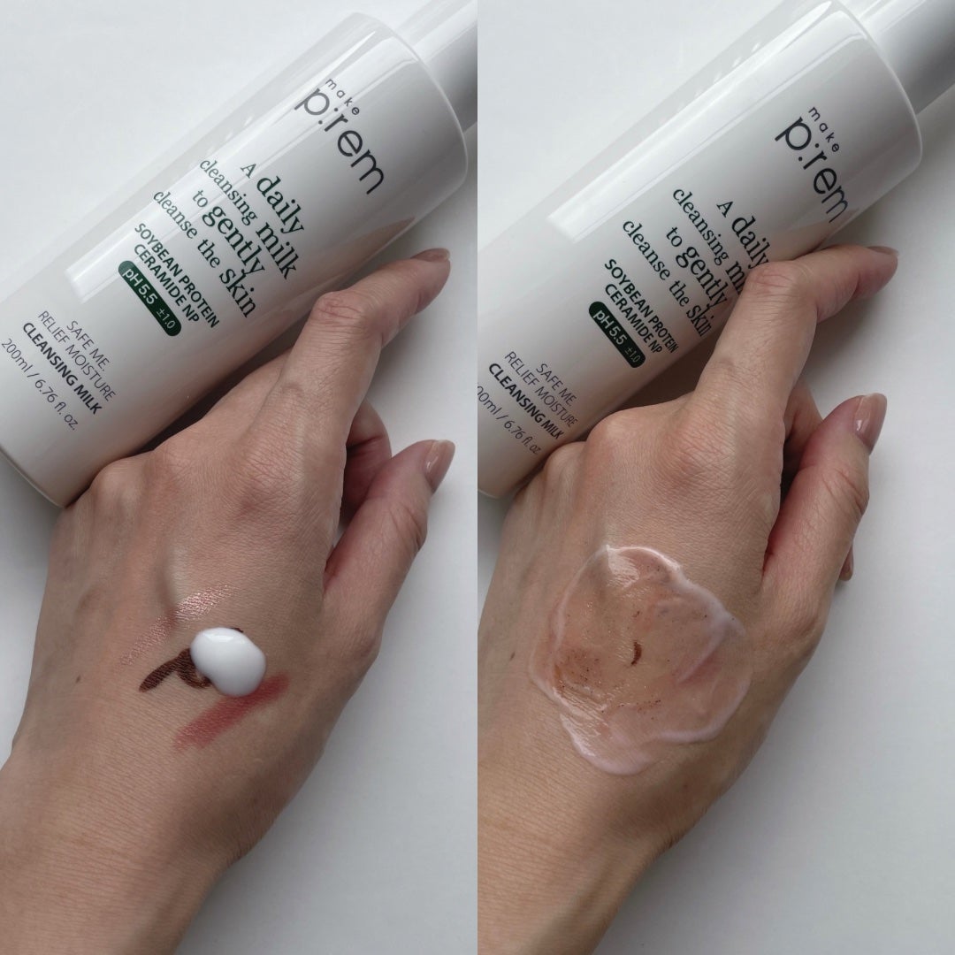 セーフミー リリーフモイスチャー クレンジングミルク /make prem/ミルククレンジングを使ったクチコミ(3枚目)