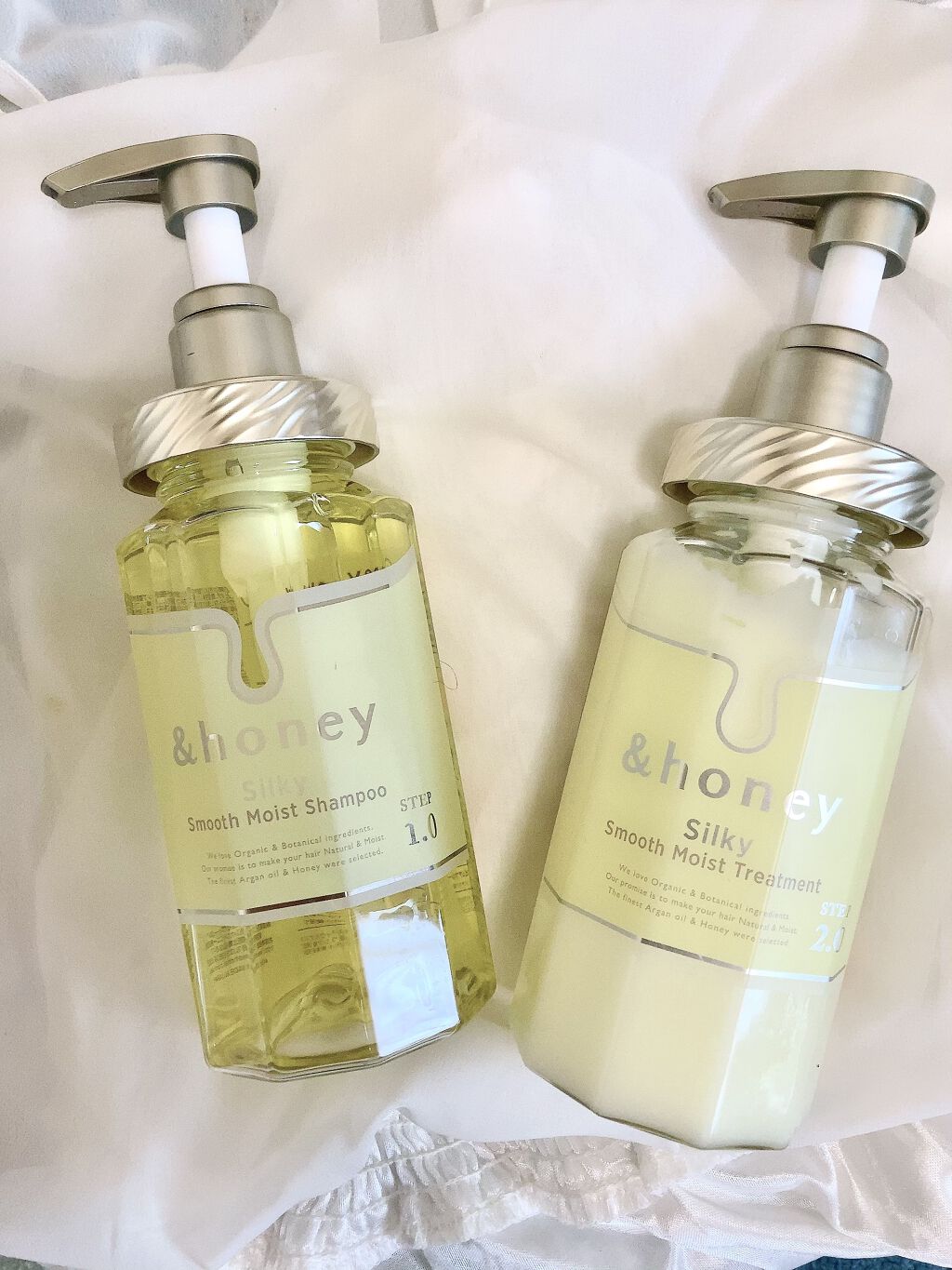 シルキー　スムースモイスチャー　シャンプー　1.0/ヘアトリートメント　2.0/&honey/市販シャンプーを使ったクチコミ（1枚目）