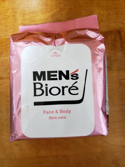 顔もふけるボディシート 清潔感のある石けんの香り/メンズビオレ/ボディシートを使ったクチコミ(1枚目)