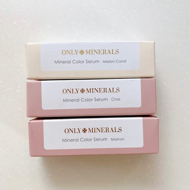 ONLY MINERALS ミネラルカラーセラムのクチコミ「\ONLY MINERALS ミネラルカラーセラム/

09　メロンコーラル

11　チャイ
.....」（3枚目）