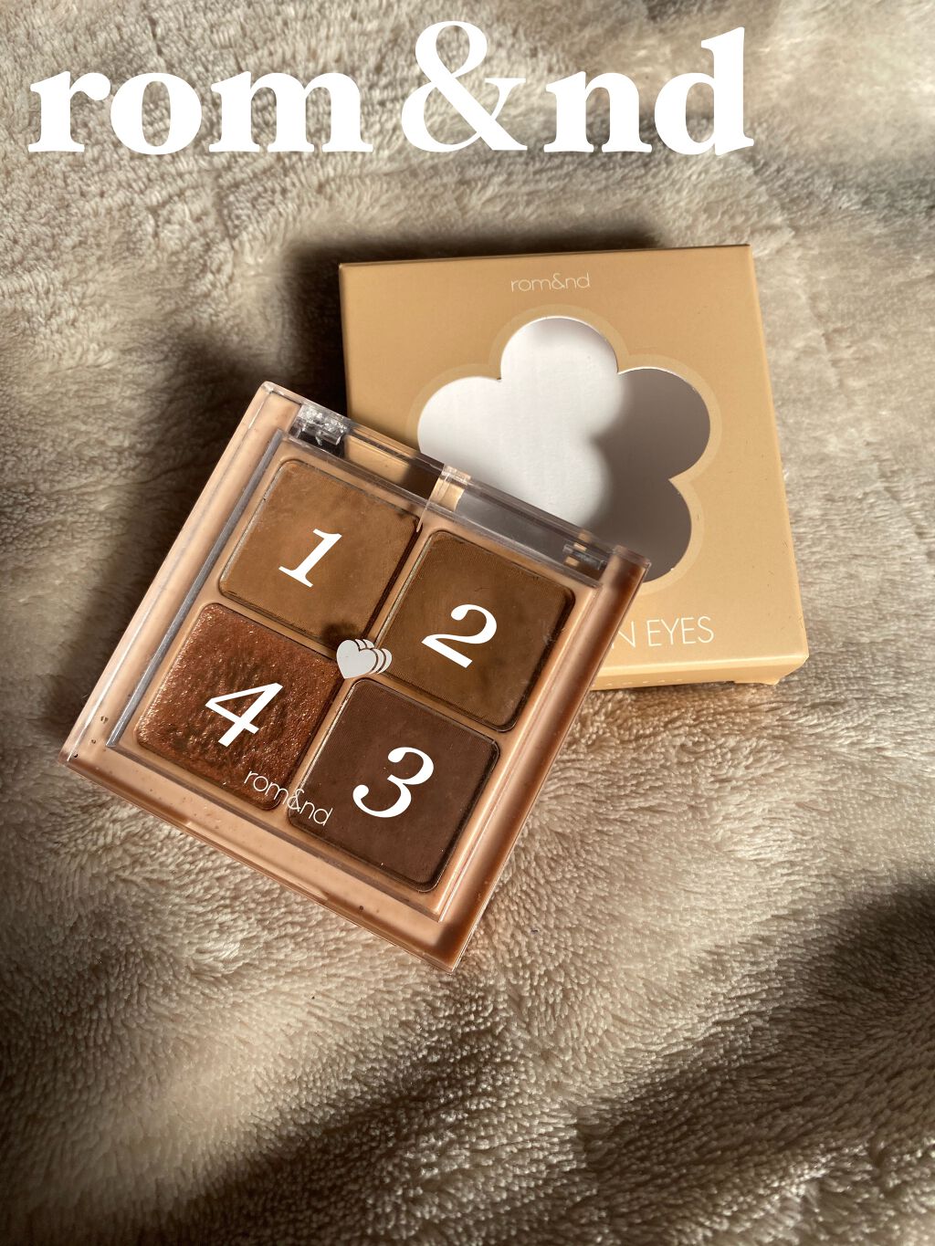 ベターザンアイズ/rom&nd/アイシャドウパレットを使ったクチコミ（1枚目）