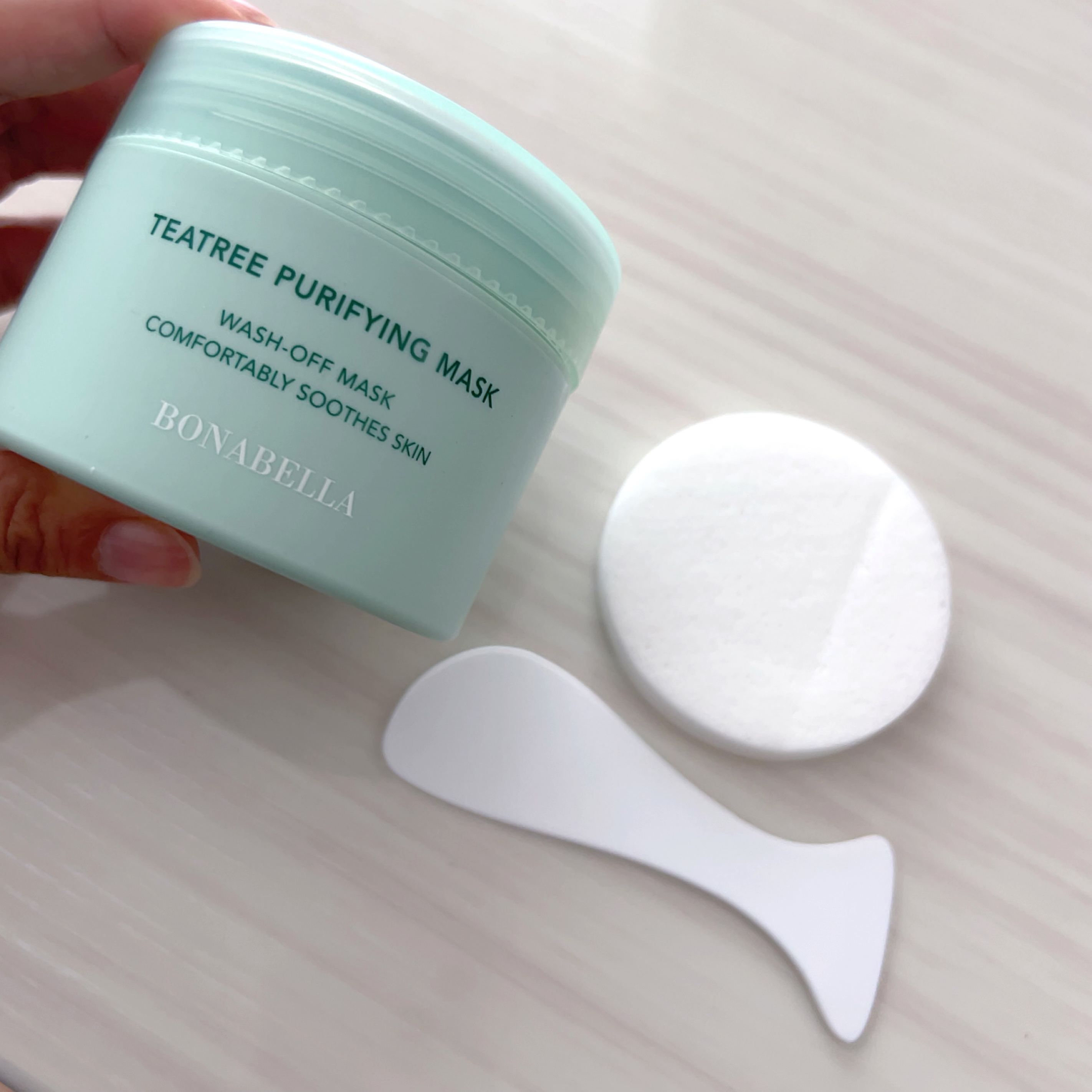 ティーツリーピュリファイングマスク/BONABELLA/洗い流すパック・マスクを使ったクチコミ（2枚目）