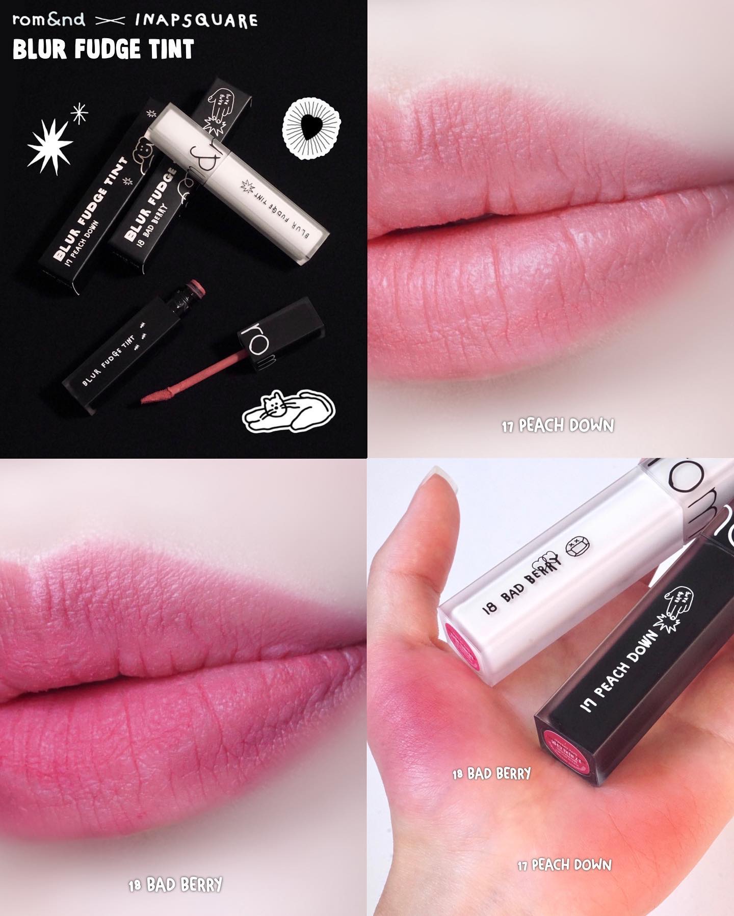 ジューシーラスティングティント/rom&nd/リップティントを使ったクチコミ（2枚目）