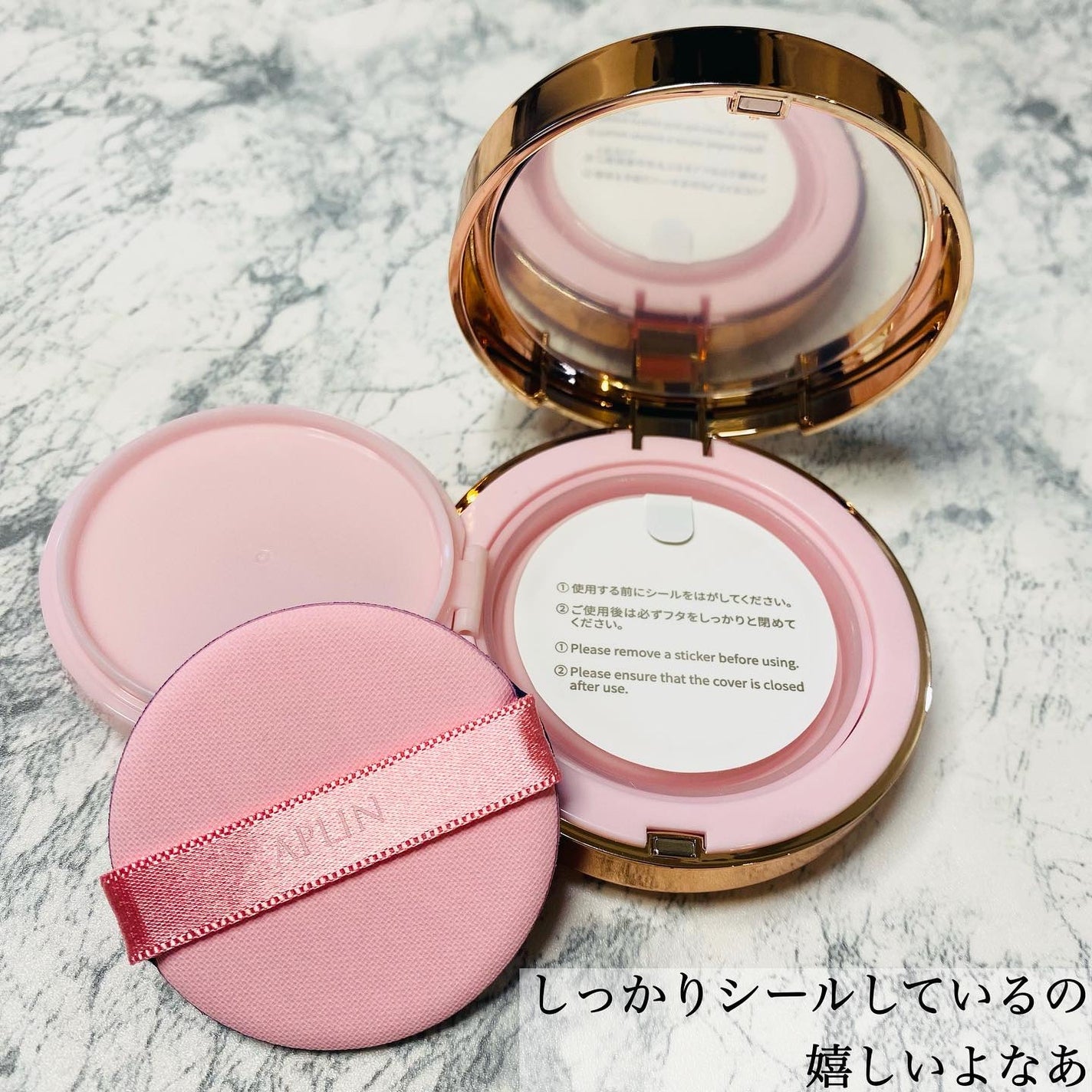 ピンクティーツリーカバープライマークッション/APLIN/クッションファンデーションを使ったクチコミ(4枚目)