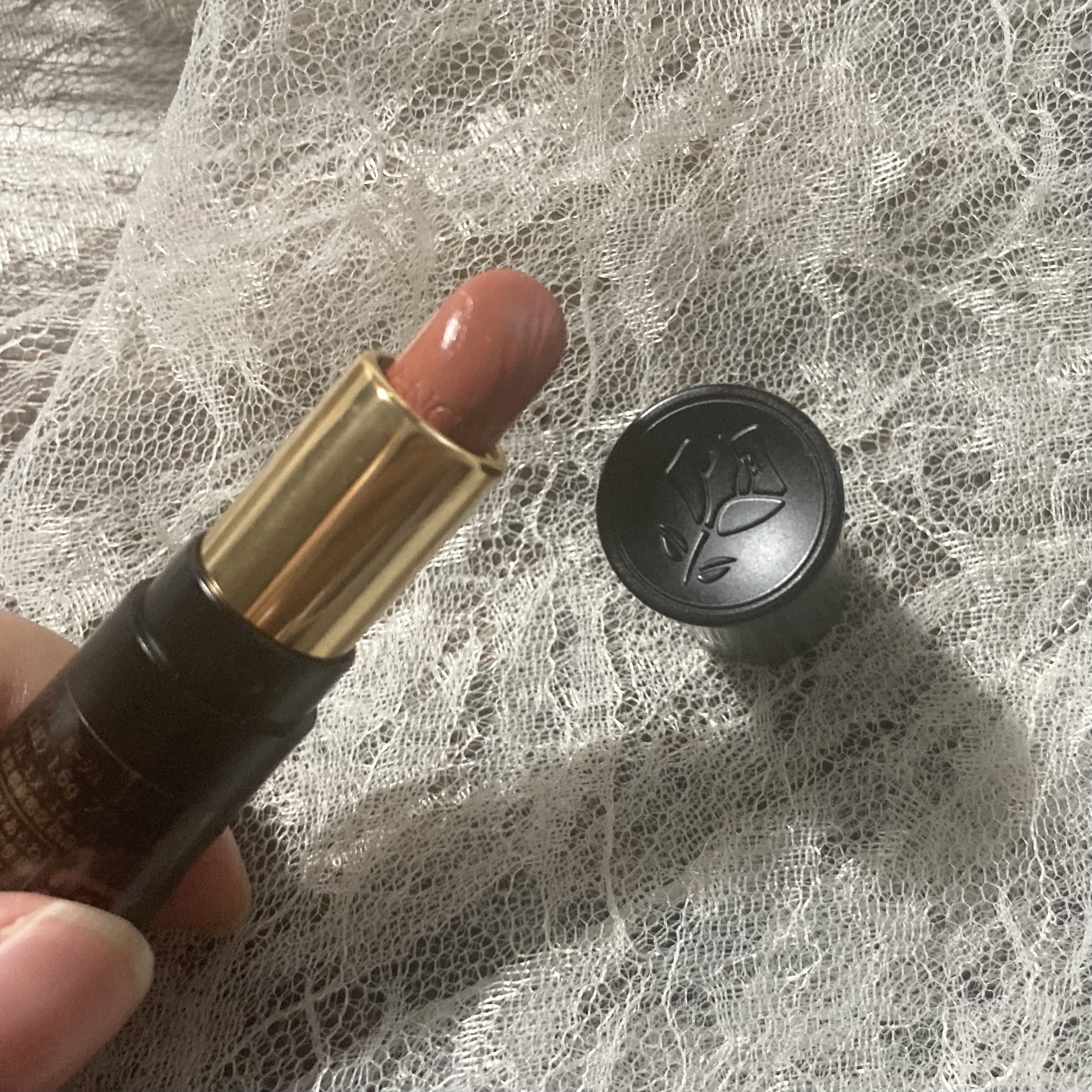 ラプソリュ ルージュ クリーム 274 フレンチ ティー (#至福のミルクティー) /LANCOME/口紅を使ったクチコミ（1枚目）