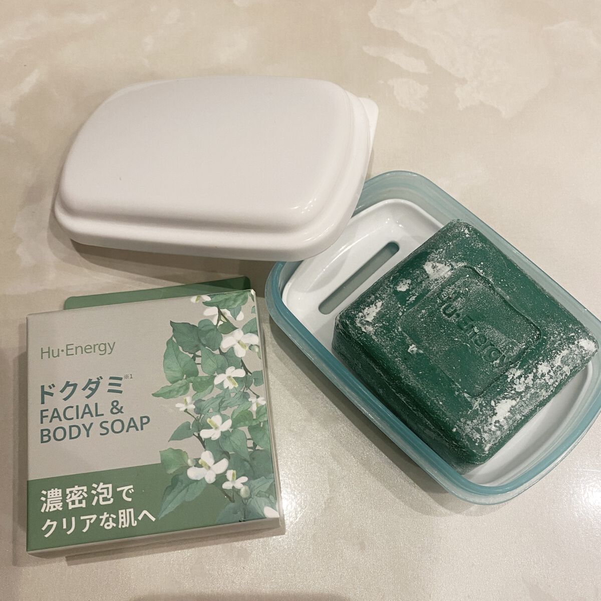 ドクダミ FACIAL＆BODY SOAP/ヒューエナジー/洗顔石鹸を使ったクチコミ（1枚目）