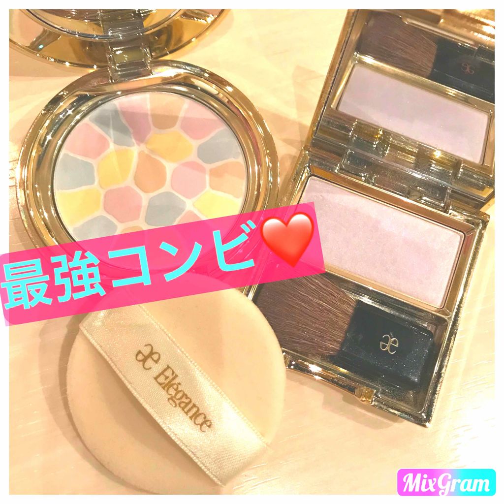 エモーショナル フェイス/Elégance/パウダーチークを使ったクチコミ（1枚目）