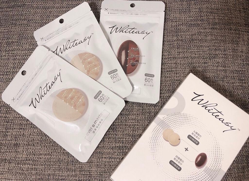 Whiteasy L-シスチン・ビタミンE含有加工食品/Whiteasy/美容サプリメントを使ったクチコミ(1枚目)